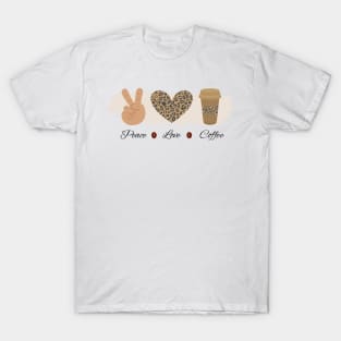 Peace, Love, and Coffee T-Shirt